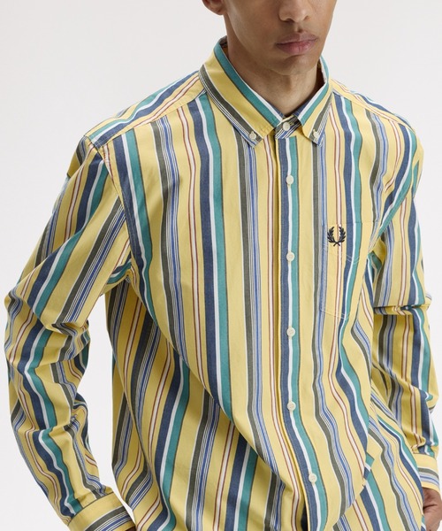 【期間限定お値下げ】FRED PERRY フレッドペリー　ストライプ　シャツ FRED PERRY（フレッドペリー） シャツ Relaxed Stripe Shirt
