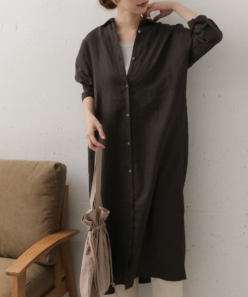 「URBAN RESEARCH DOORS」 シャツワンピース ONE ナチュラル レディースの画像