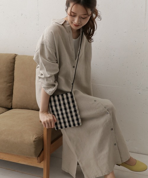 「URBAN RESEARCH DOORS」 シャツワンピース ONE ナチュラル レディースの画像