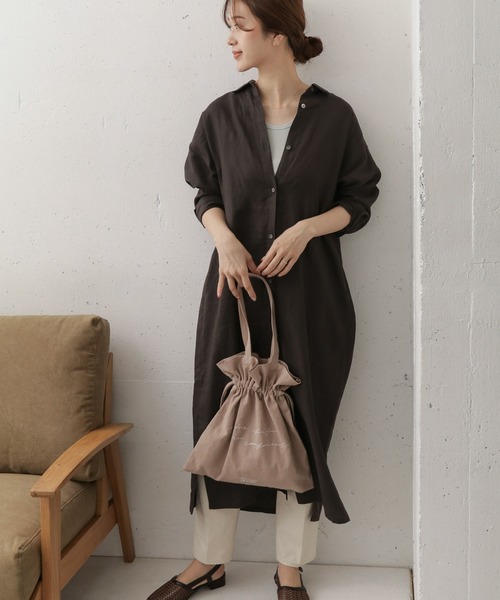 「URBAN RESEARCH DOORS」 シャツワンピース ONE ナチュラル レディースの画像