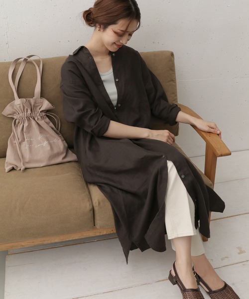 「URBAN RESEARCH DOORS」 シャツワンピース ONE ナチュラル レディースの画像