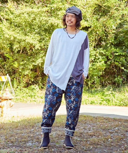 「チャイハネ」 長袖Tシャツ FREE グレー メンズ_画像9