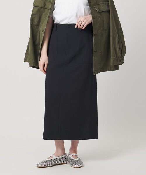 カーキ　スカート　アローズ　aLORS UNITED ARROWS（ユナイテッドアローズ）ロング・マキシ丈スカート
