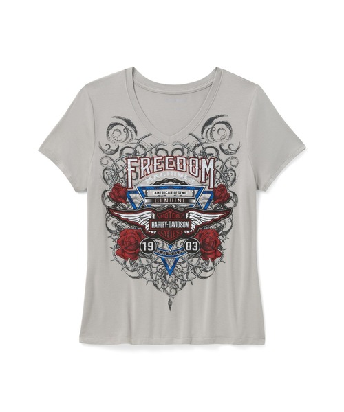 HARLEY-DAVIDSON シングルライダース 半袖 ショートスリーブ Harley Davidson（ハーレー・ダビッドソン） tシャツ 半袖 ブリング
