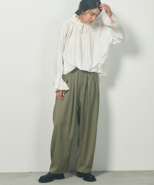 「Libra Cue」 イージーパンツ FREE グレー レディース_画像3