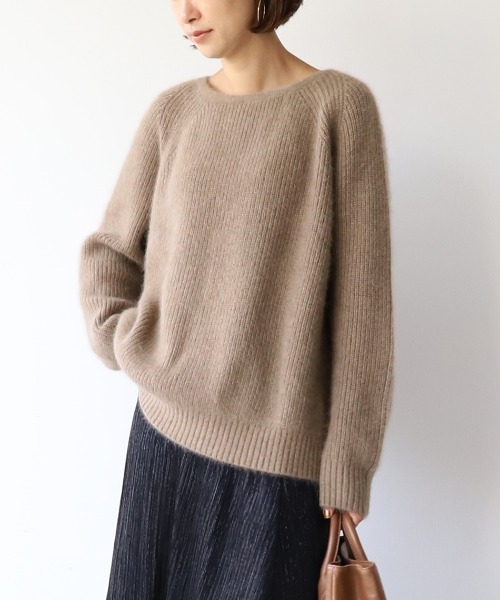 「MICA&DEAL」 長袖ニット FREE ベージュ レディース_画像3