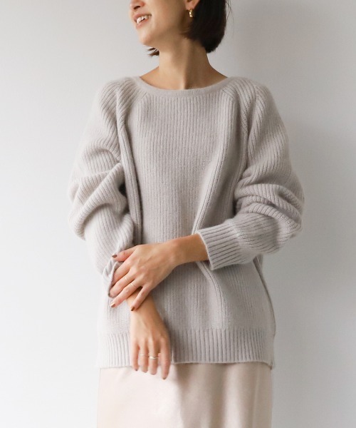 「MICA&DEAL」 長袖ニット FREE ベージュ レディース_画像5