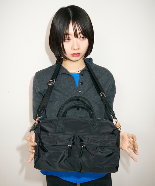 UNDERSTATEMENTs ショルダーバッグ 「ユニセックス」ナイロンダブル