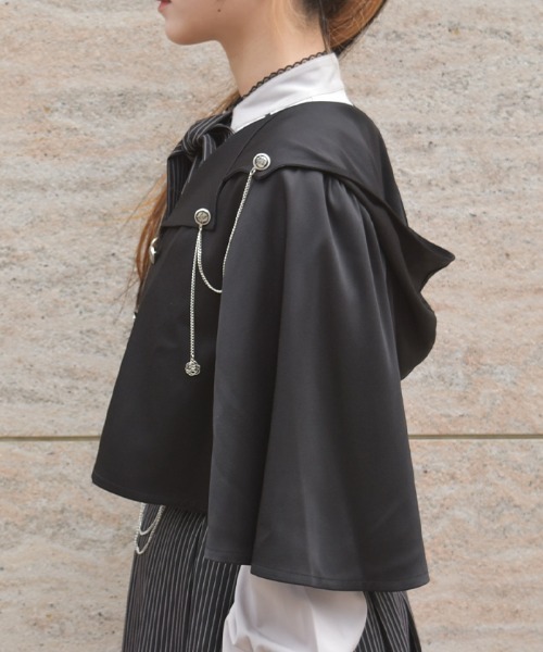 axes femme（アクシーズ ファム） ブルゾン アウター チェーン付フード