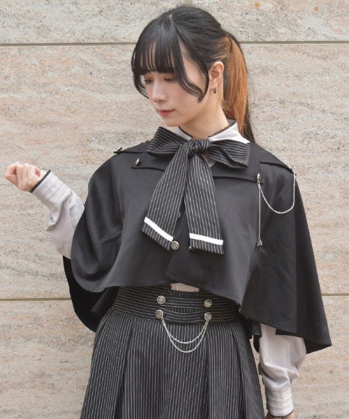 axes femme（アクシーズ ファム） ブルゾン アウター チェーン付フード