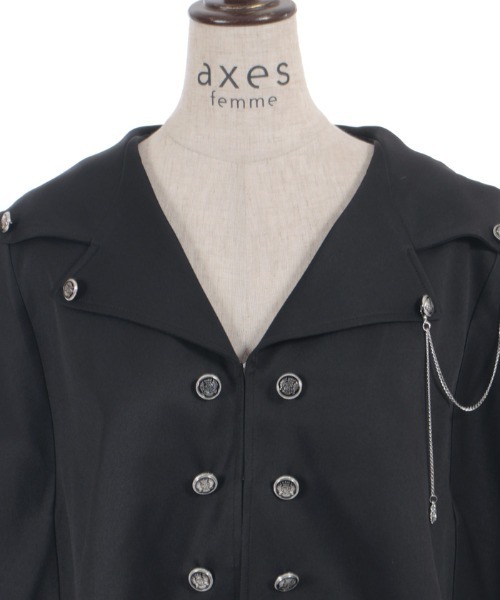 axes femme（アクシーズ ファム） ブルゾン アウター チェーン付フード
