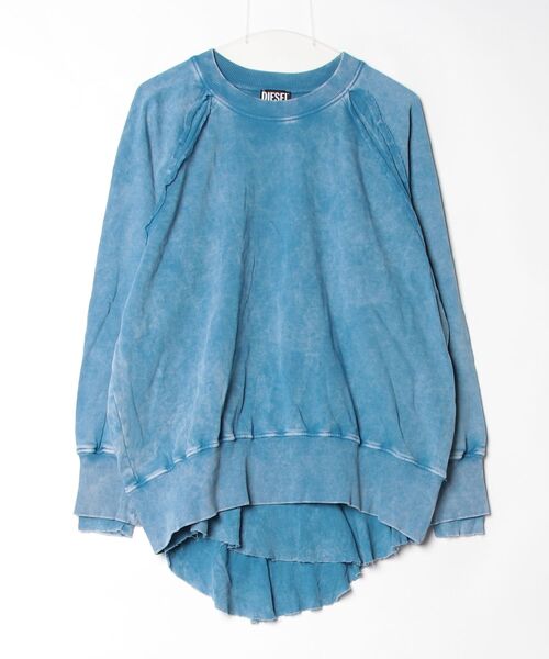 「DIESEL」 スウェットカットソー SMALL ブルー レディース