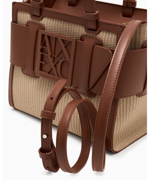 「ARMANI EXCHANGE」 2WAYバッグ FREE ブラウン レディースの画像