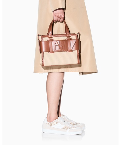 「ARMANI EXCHANGE」 2WAYバッグ FREE ブラウン レディースの画像