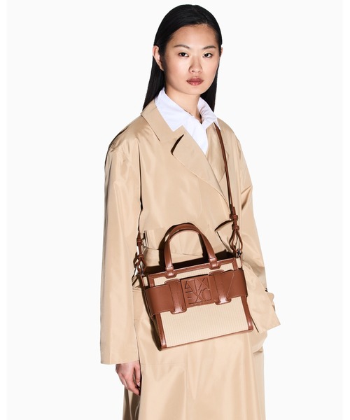 「ARMANI EXCHANGE」 2WAYバッグ FREE ブラウン レディースの画像