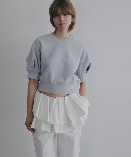 MANOF（マノフ） tシャツ PUFF SLEEVE SWEAT TOPS レディース