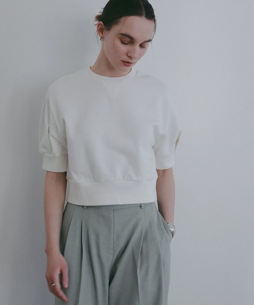 MANOF（マノフ） tシャツ PUFF SLEEVE SWEAT TOPS レディース 