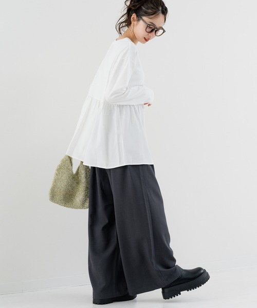 「ANNA LUNA」 長袖カットソー MEDIUM オフホワイト レディース_画像3