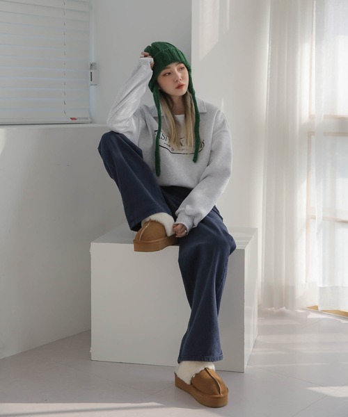 「UNE MANSION」 シューズ 25.0cm ブラウン レディース_画像4
