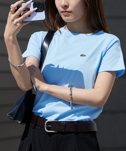 LACOSTE（ラコステ） tシャツ 半袖 WOMEN ロゴ Tシャツ ワンポイント