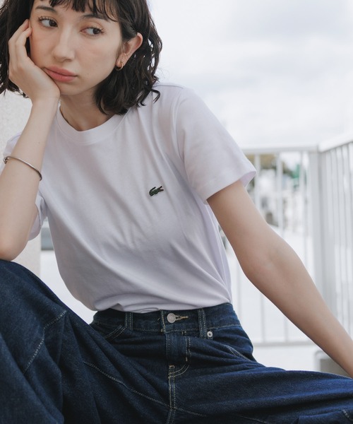LACOSTE（ラコステ） tシャツ 半袖 WOMEN ロゴ Tシャツ ワンポイント