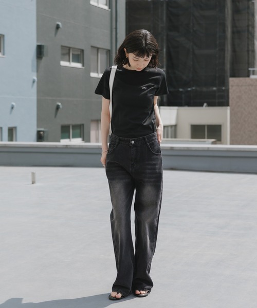 LACOSTE（ラコステ） tシャツ WOMEN ロゴ Tシャツ ワンポイント