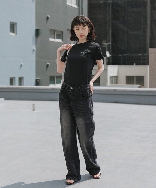 LACOSTE（ラコステ） tシャツ WOMEN ロゴ Tシャツ ワンポイント