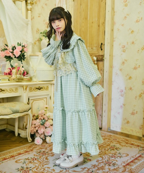 kutir（クティール） ワンピース 「クティールとレトロ」フリル襟