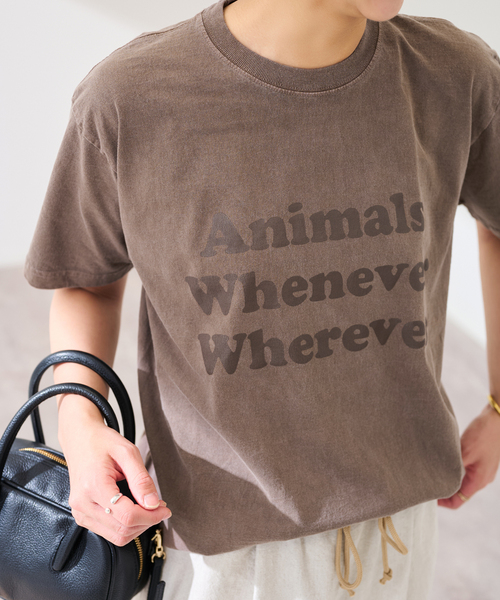 FRAMeWORK（フレームワーク） tシャツ STUDIO ANIMALS 別注WHENEVER WH