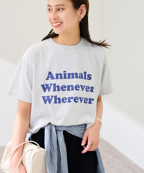 FRAMeWORK フレームワーク 別注 Tシャツ 茶 ブラウン トラ タイガー FRAMeWORK（フレームワーク）Tシャツ・カットソー 茶 サイズ:F