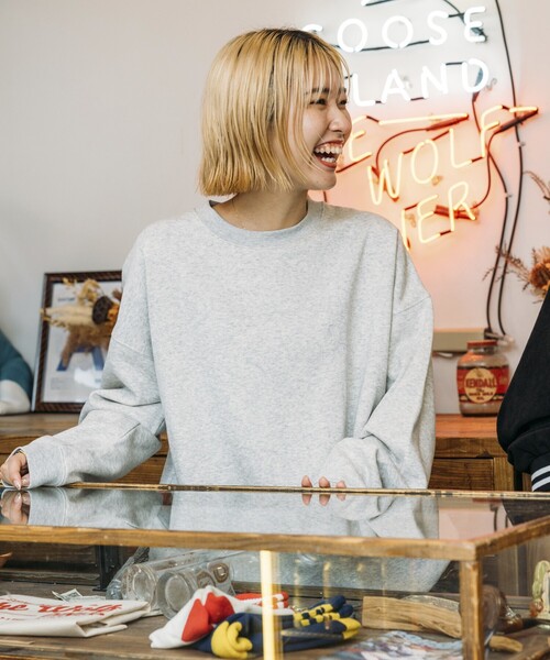 「FREAK'S STORE」 スウェットカットソー SMALL グリーン メンズ_画像7