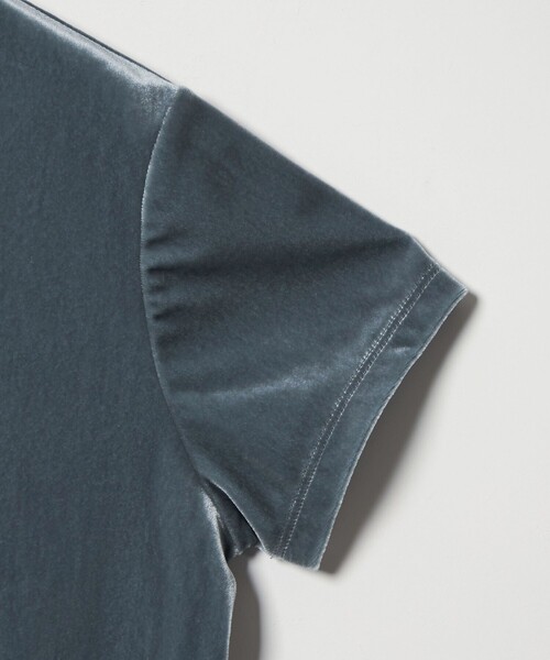 tシャツ 「Steven Alan」バック リボン ベロア Tシャツ レディースの画像