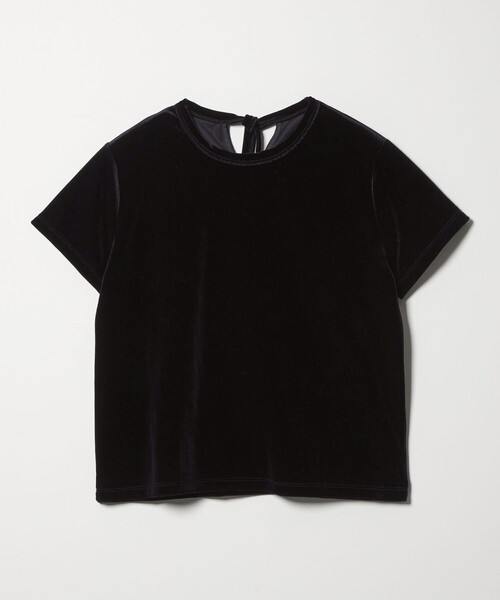 tシャツ 「Steven Alan」バック リボン ベロア Tシャツ レディースの画像