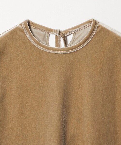 tシャツ 「Steven Alan」バック リボン ベロア Tシャツ レディースの画像