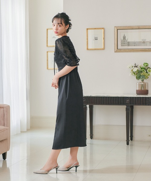 「niana」 コンビワンピース SHORT ブルーグレー レディースの画像