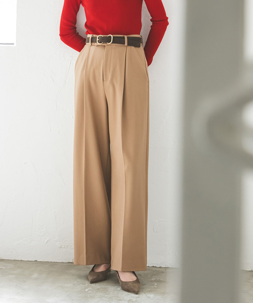 「NOBLE」 パンツ 38 ホワイト レディース_画像2