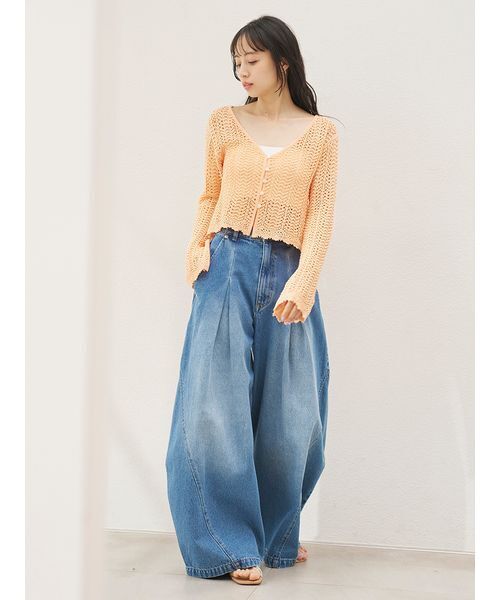 SNIDEL（スナイデル） ワイドパンツ ジーンズ デニム デニムパンツ