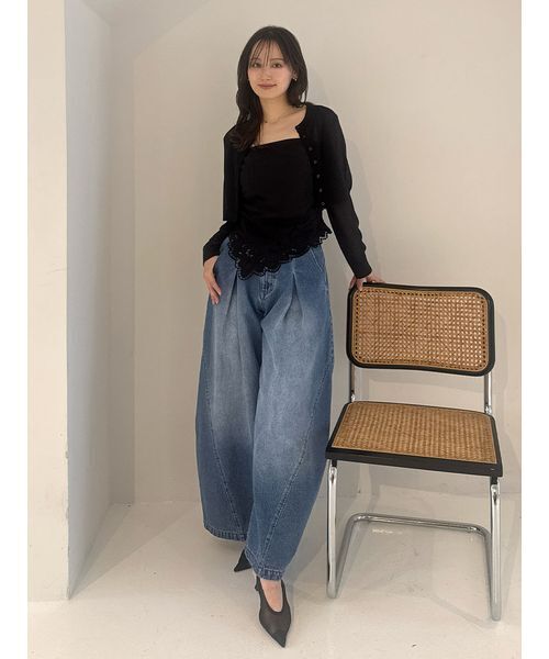 SNIDEL（スナイデル） ワイドパンツ ジーンズ デニム デニムパンツ