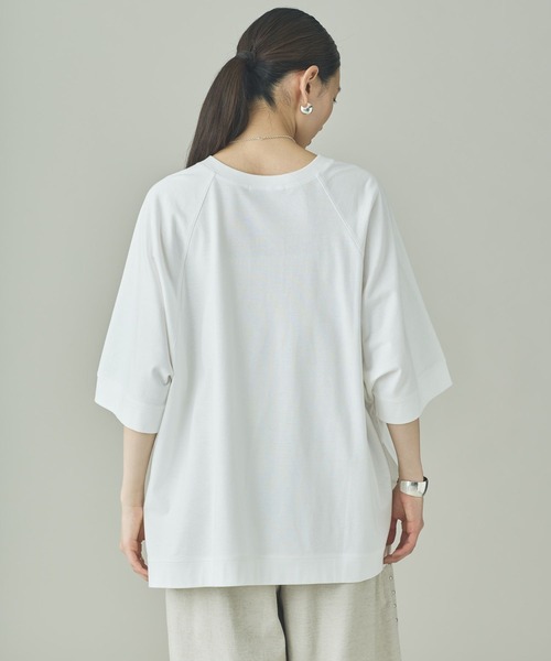 tシャツ Curensology(カレンソロジー)/ボクシーキーネックTシャツ レディースの画像