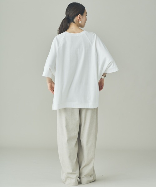 tシャツ Curensology(カレンソロジー)/ボクシーキーネックTシャツ レディースの画像