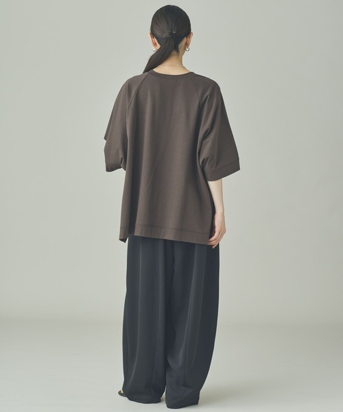 tシャツ Curensology(カレンソロジー)/ボクシーキーネックTシャツ レディースの画像