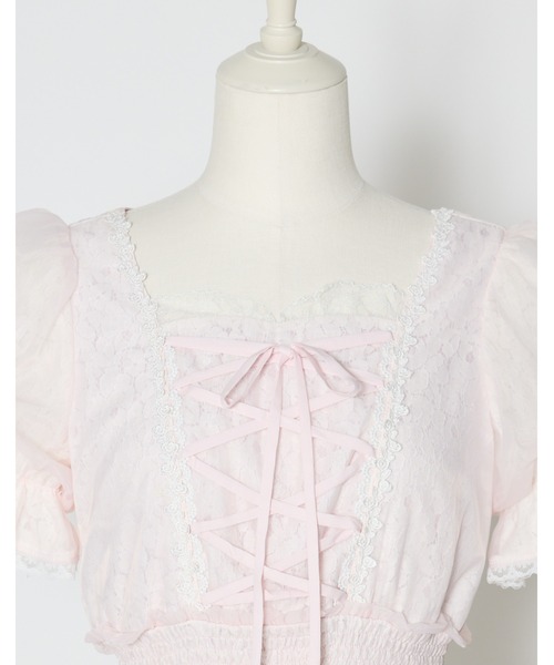 ワンピース Fairy ruffle long lace onepieceの画像