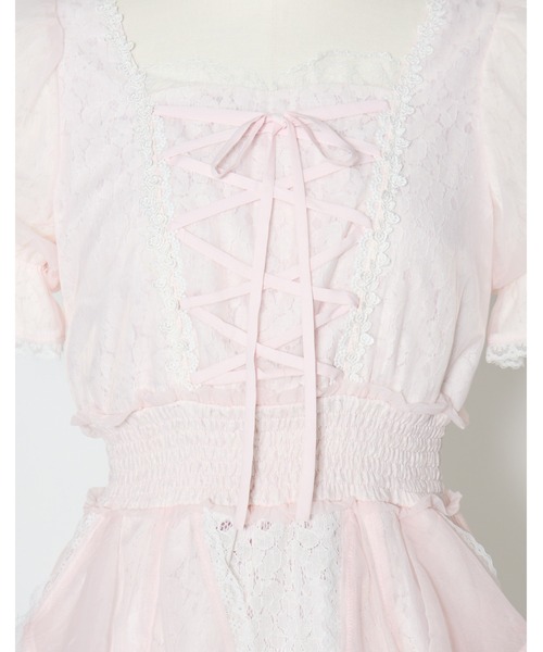 ワンピース Fairy ruffle long lace onepieceの画像
