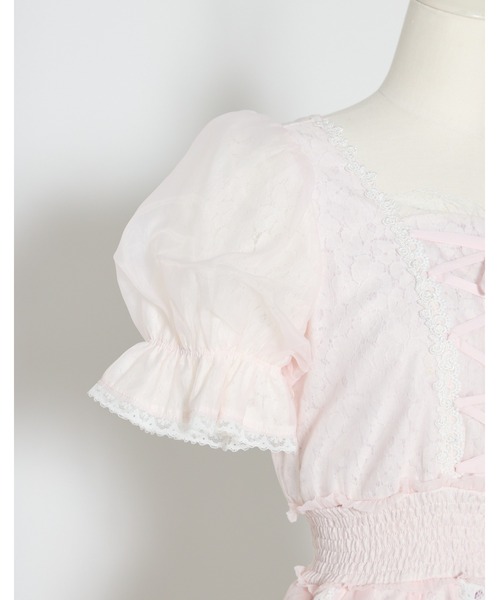 ワンピース Fairy ruffle long lace onepieceの画像