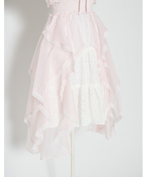 ワンピース Fairy ruffle long lace onepieceの画像