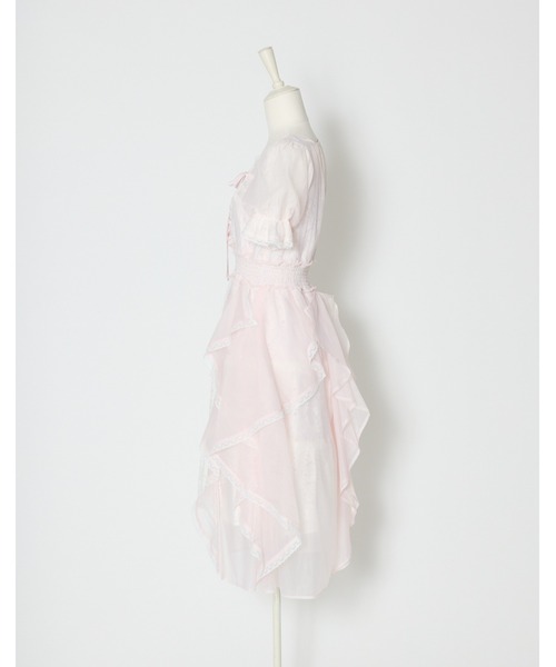 ワンピース Fairy ruffle long lace onepieceの画像