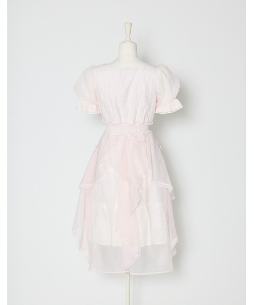 ワンピース Fairy ruffle long lace onepieceの画像
