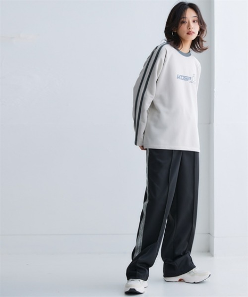 「KANGOL SPORT」 ジャージパンツ S オフホワイト レディース_画像6