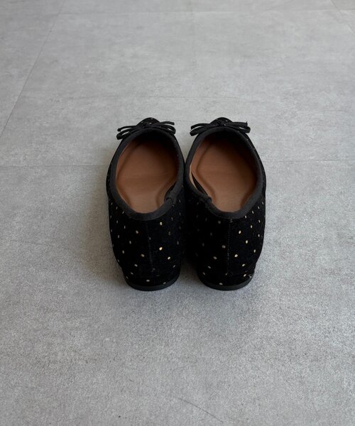 「DouDou」 「EVOL」フラットパンプス 24cm ブラック レディース_画像6