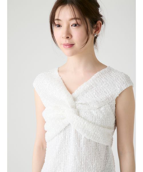 CELFORD（セルフォード） tシャツ 半袖 「洗える」ツイストオフショル 